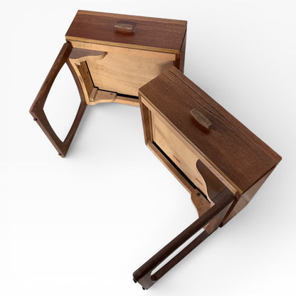 Mid Century G Plan Floating Bedside Tables (Pair) — view 9
