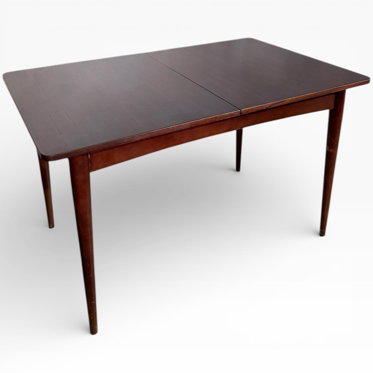 Mid Century Dining Table – Extending Teak Compact Space Saving Classic Wooden Table