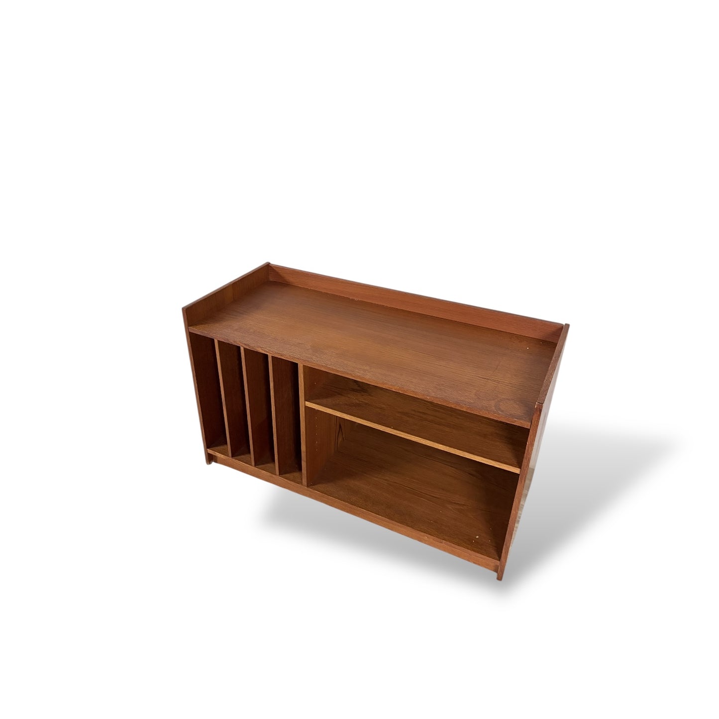 Mid Century Danish Teak Media and Vinyl Record Cabinet Unit