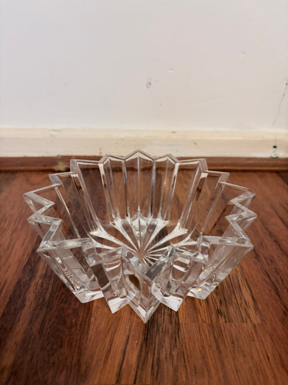 Mid Century Nachtmann Crystal Starburst Bowl – Cut Glass, Made in Germany