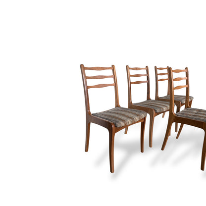 Vintage Nathan Set of Four Teak Dining Chairs — view 7