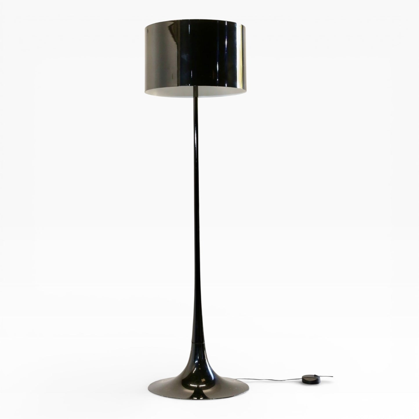 Flos Spun Light Floor Lamp – Black, Mid Century Design