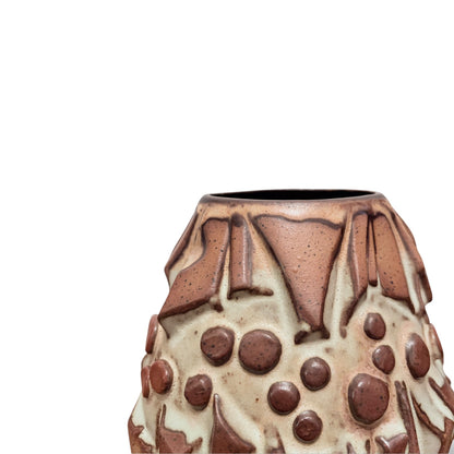 Vintage Shelf Pottery Brutalist Stoneware Vase — view 5
