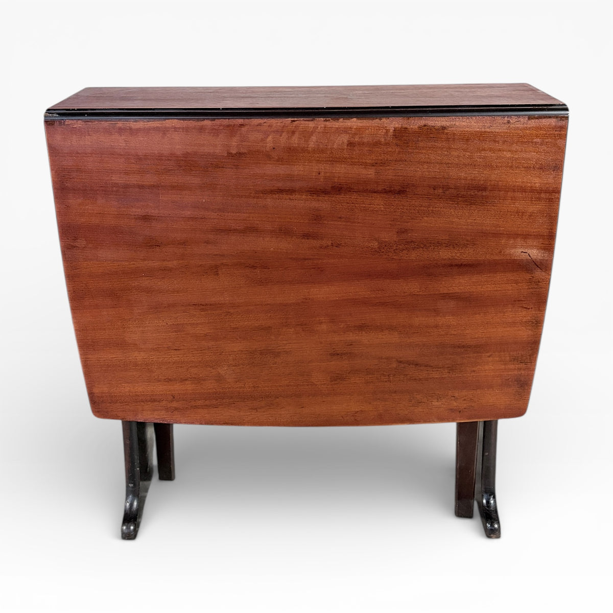 Mid-Century Legate Drop Leaf Dining Table | Compact Folding Wooden Table