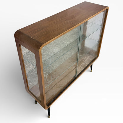Mid Century Drinks Cabinet – Retro Cocktail Cabinet With Elegant Tapered Legs & Compact Depth
