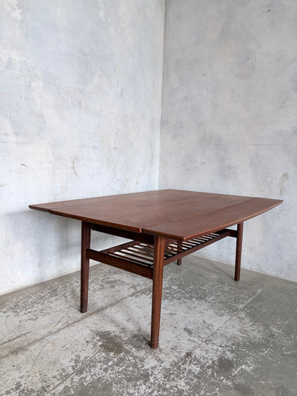 Mid Century Danish Metamorphic Elevator Dining / Coffee Table by Kai Kristiansen