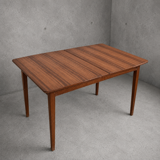 Mid Century Teak and Walnut Extending Dining Table by McIntosh