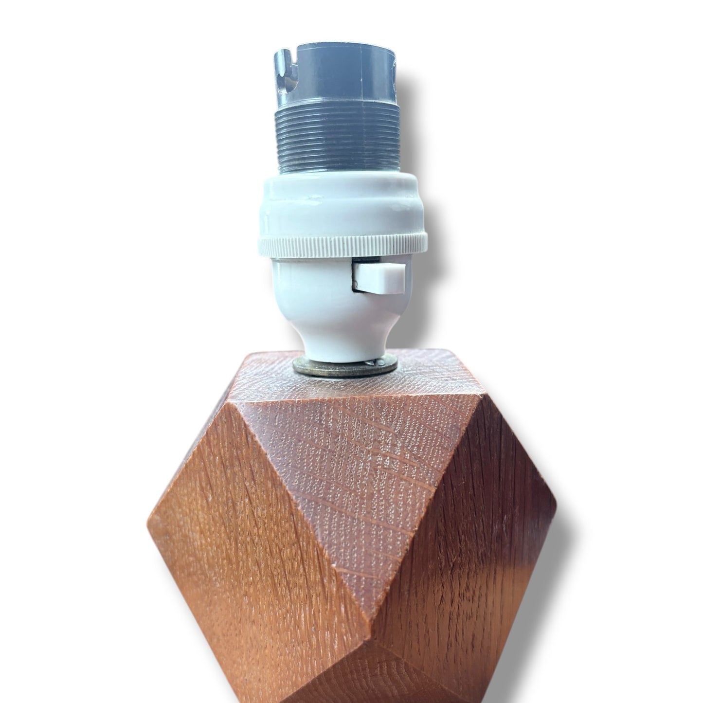 Antique Oak Table Lamp – Arts and Crafts Solid Oak Lighting by Heal’s of London