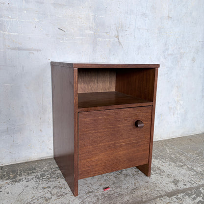 Mid Century Avalon Teak Bedside Cabinet | Scandinavian Style Vintage Nightstand