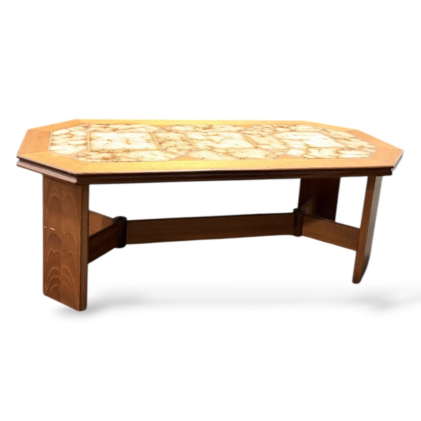 Vintage 1970s G Plan Teak Coffee Table | Scandinavian Style Tiled Table