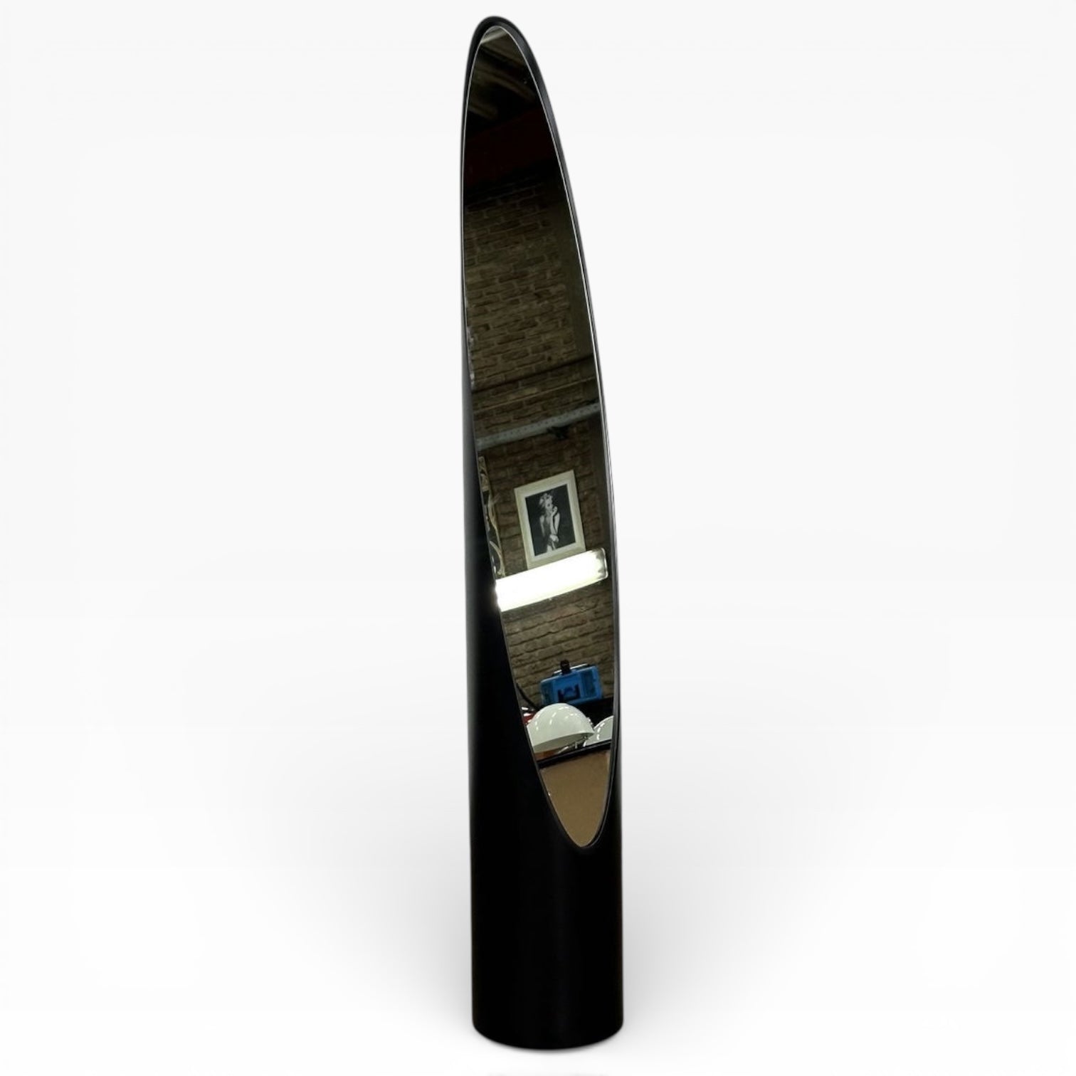 1960s Italian Unghia ‘Lipstick’ Floor Mirror by Rodolfo Bonetto — view 8