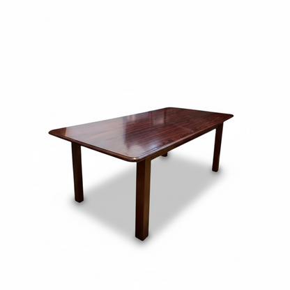 Retro Coffee Table – 1970s Rosewood Veneer Rectangular Living Room Centrepiece