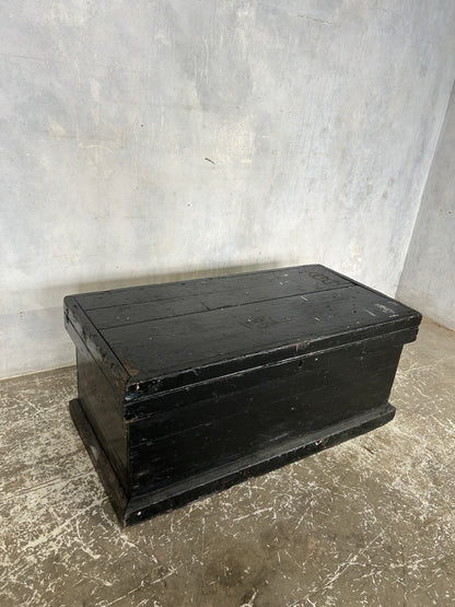 Vintage Military Wooden Tool Chest | Old Army Storage Box with Compartments