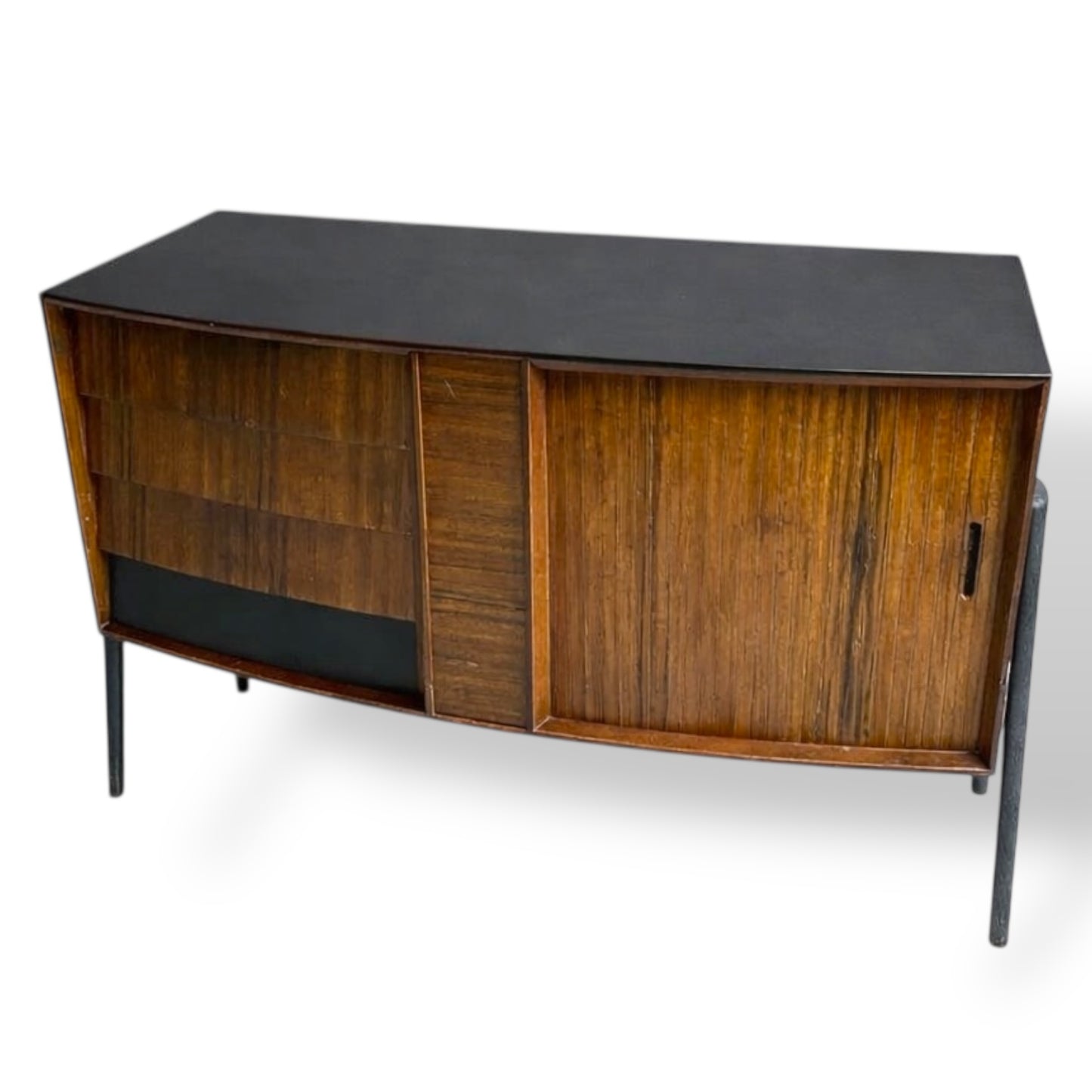 Vintage Mid-Century Zebrano Teak Sideboard by Herbert Gibbs
