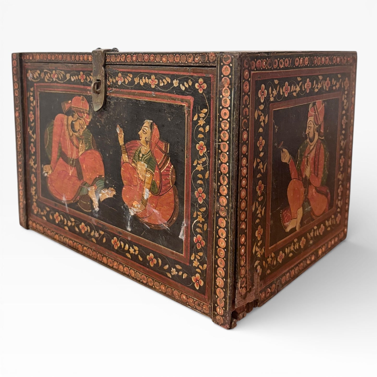 Antique 20th Century Mughal Painted Jewellery Box — view 5