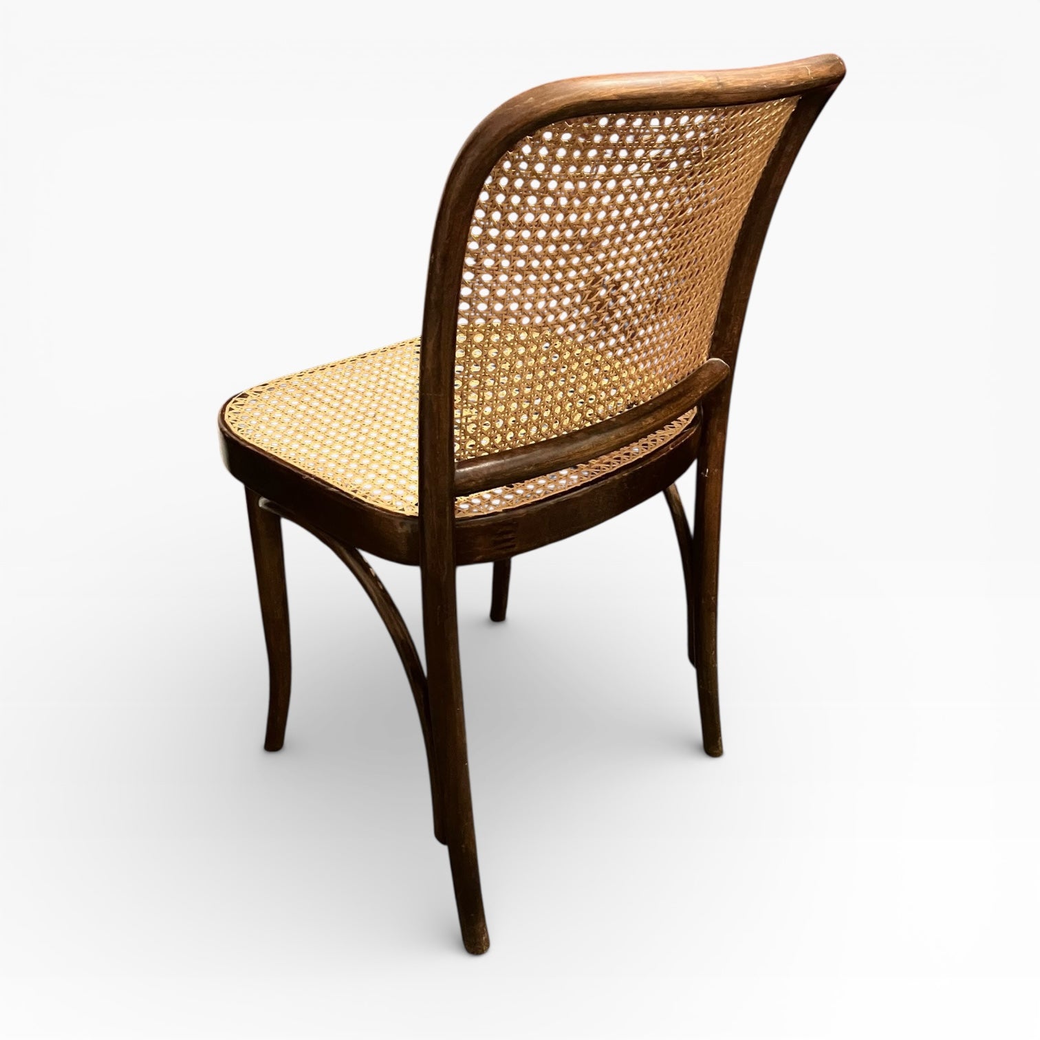 Vintage Thonet Model 811 “Prague” Café Chairs by Josef Hoffmann (Pair) — view 9