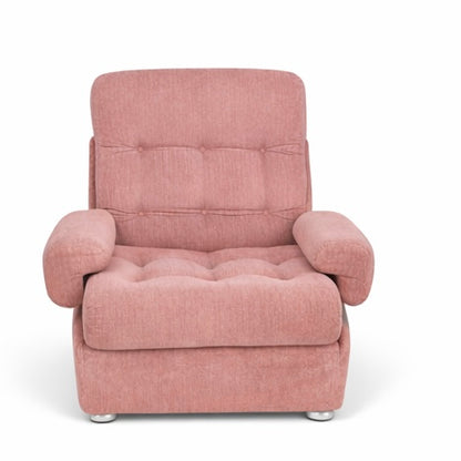 Mid-Century Dusty Pink Modular Sofa Armchair by Heals