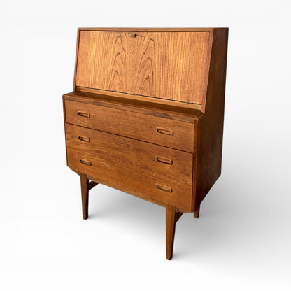 Mid-Century Danish Teak Writing Bureau / Secretary Desk