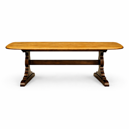 Ercol Refectory Plank Top Dining Table – Blonde Elm & Beech