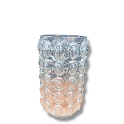 Mid Century Bubble Glass Vase – Vintage Textured Art Glass — view 5