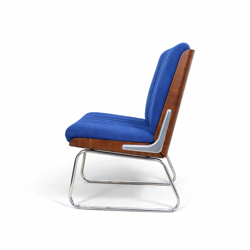 Pair of Mid-Century Chrome & Rosewood Dining Chairs by Gordon Russell for Verco