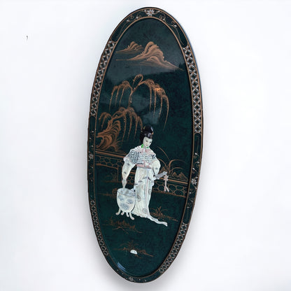 Antique Chinese Mother of Pearl Wall Panel