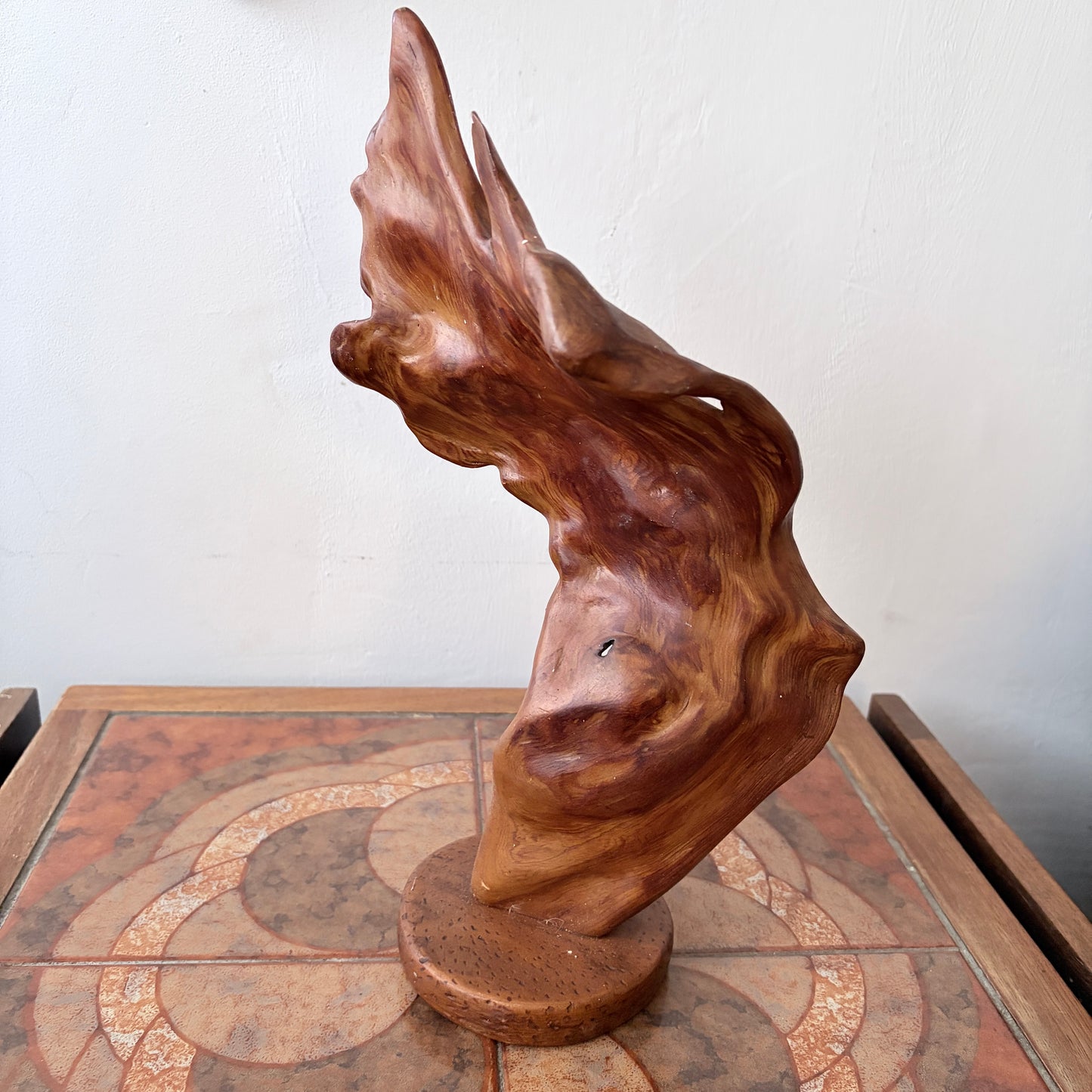 Vintage 1970s Canadian Root Wood Abstract Sculpture