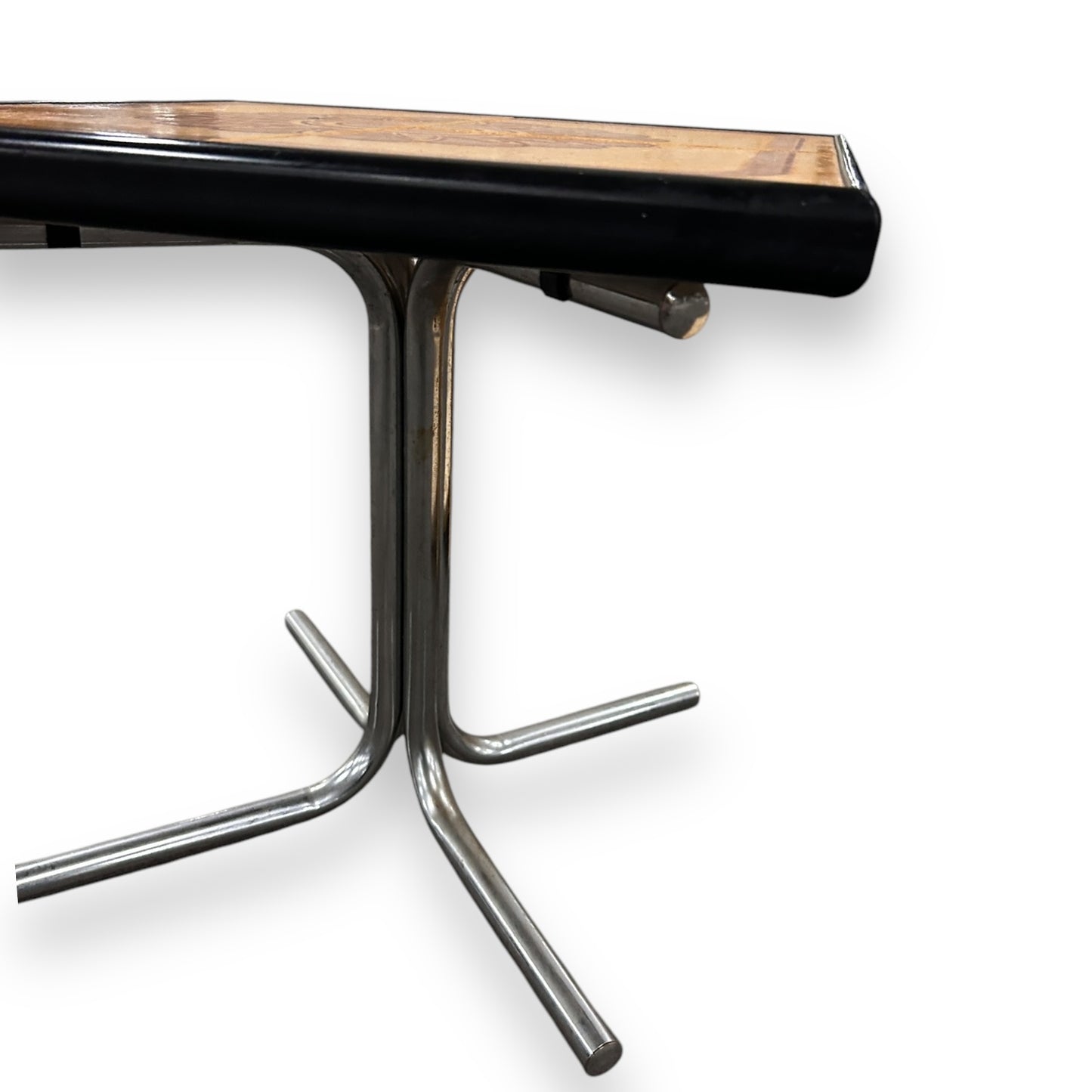 Midcentury Danish tile and chrome side table
