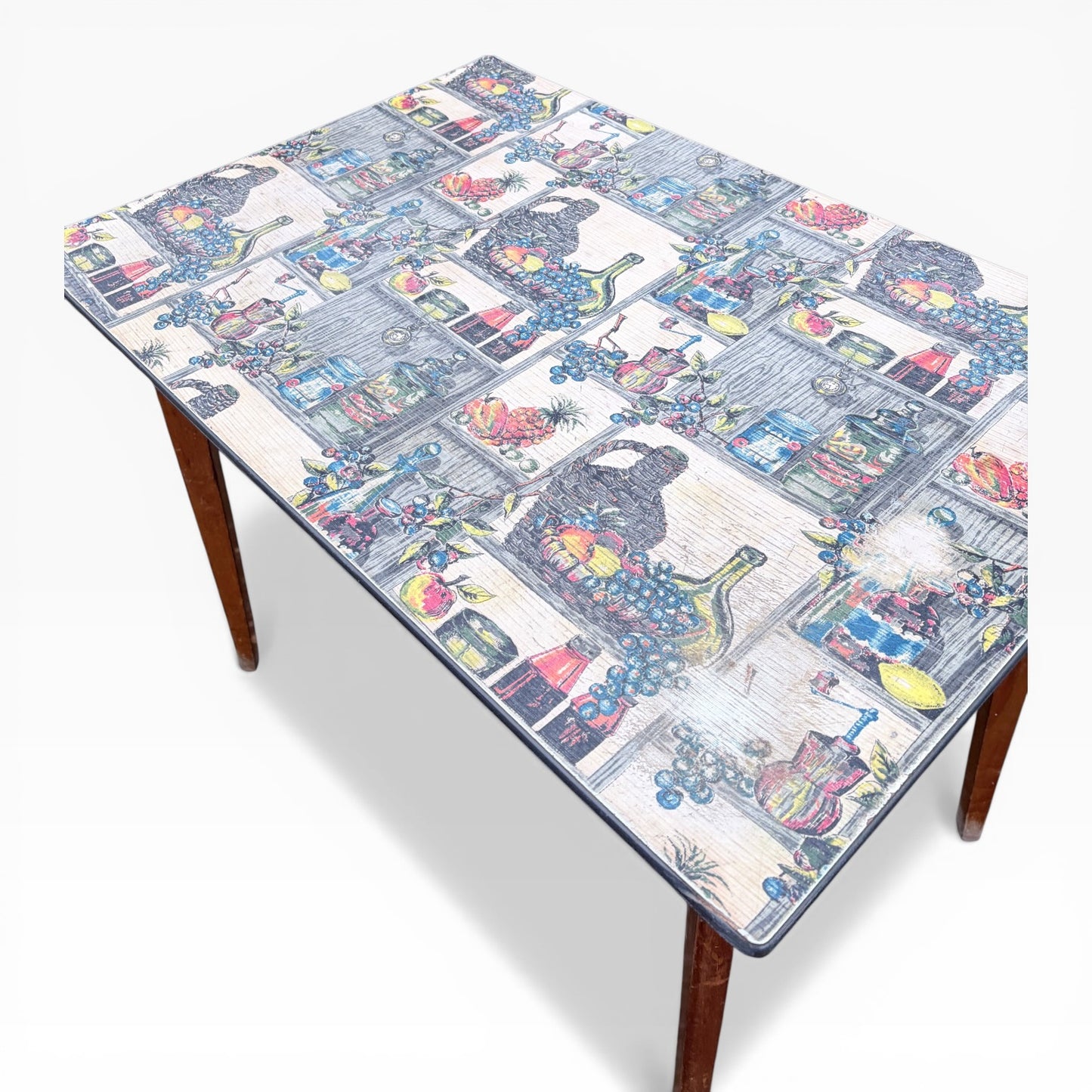 Mid-Century Fruit Formica Kitchen Table