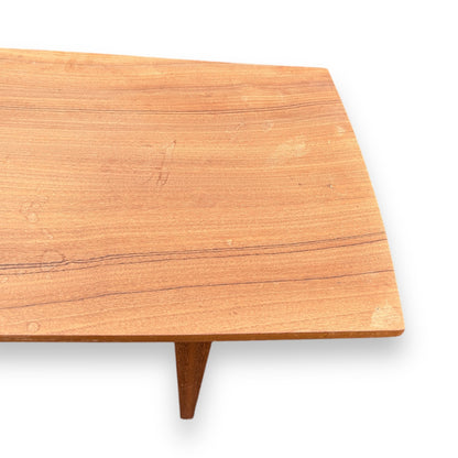 Mid century teak wood low coffee table