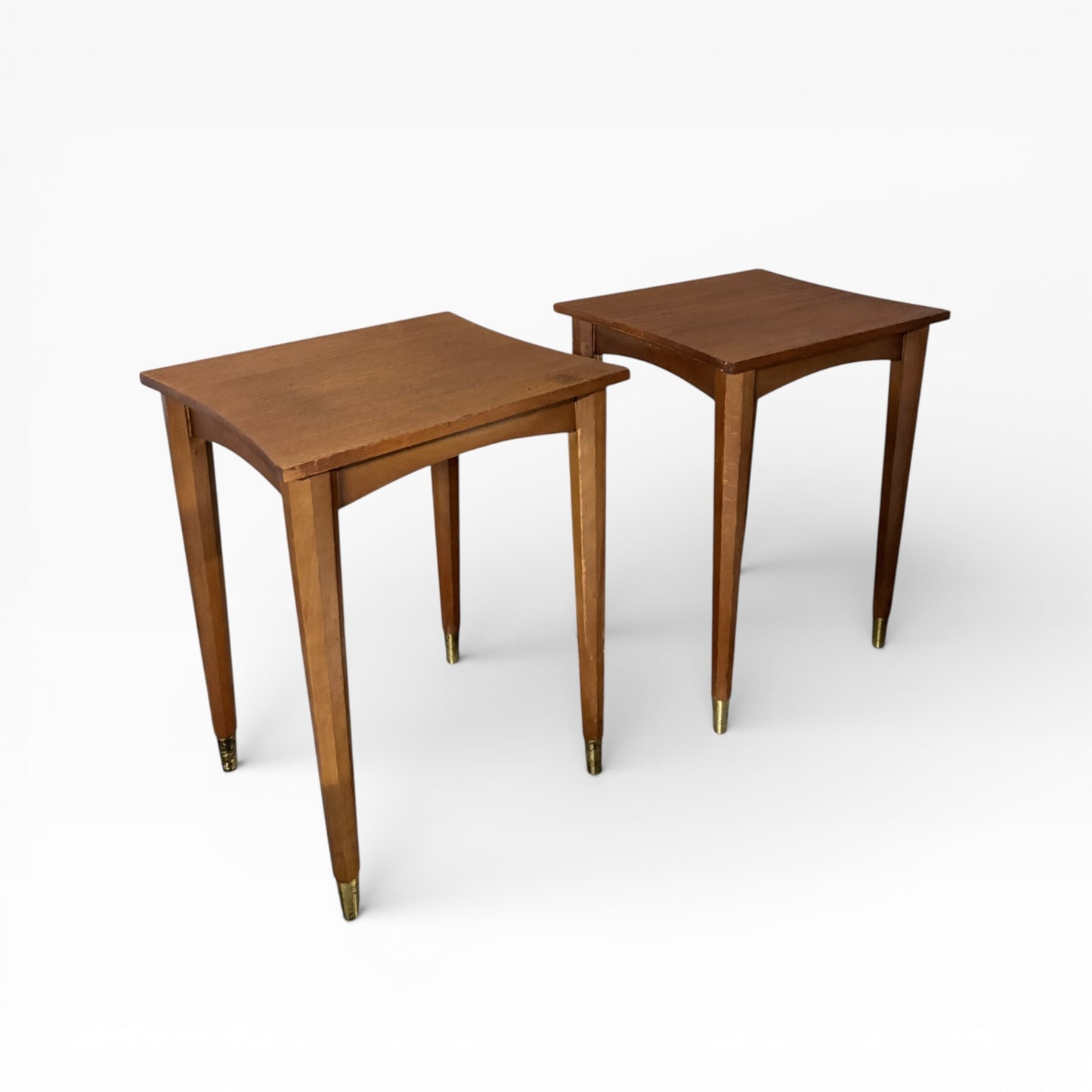 Vintage Teak Bedside Tables – Pair | Mid-Century Scandinavian — view 2