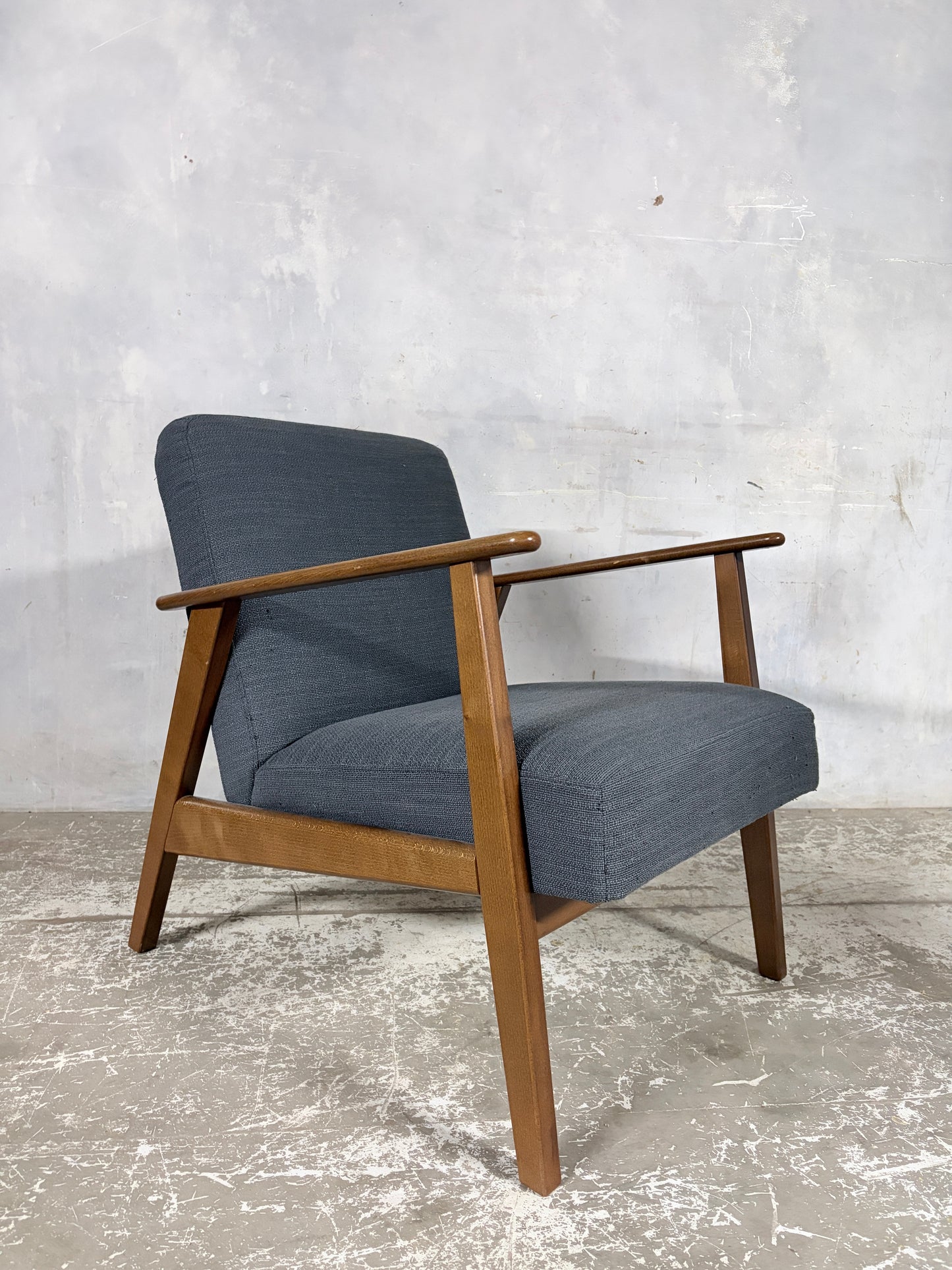 Vintage 1990s IKEA Teak Lounge Armchair
