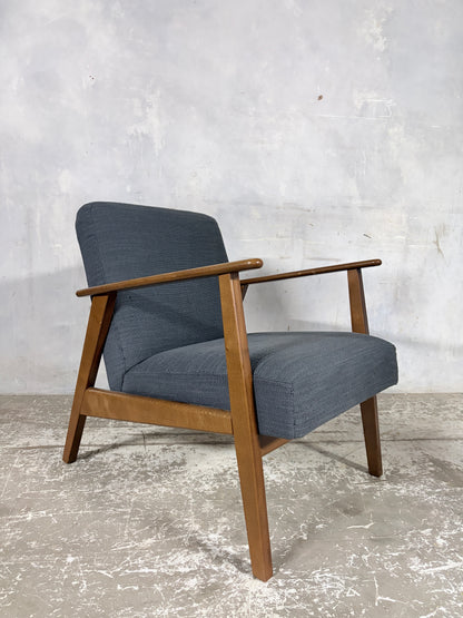 Vintage 1990s IKEA Teak Lounge Armchair