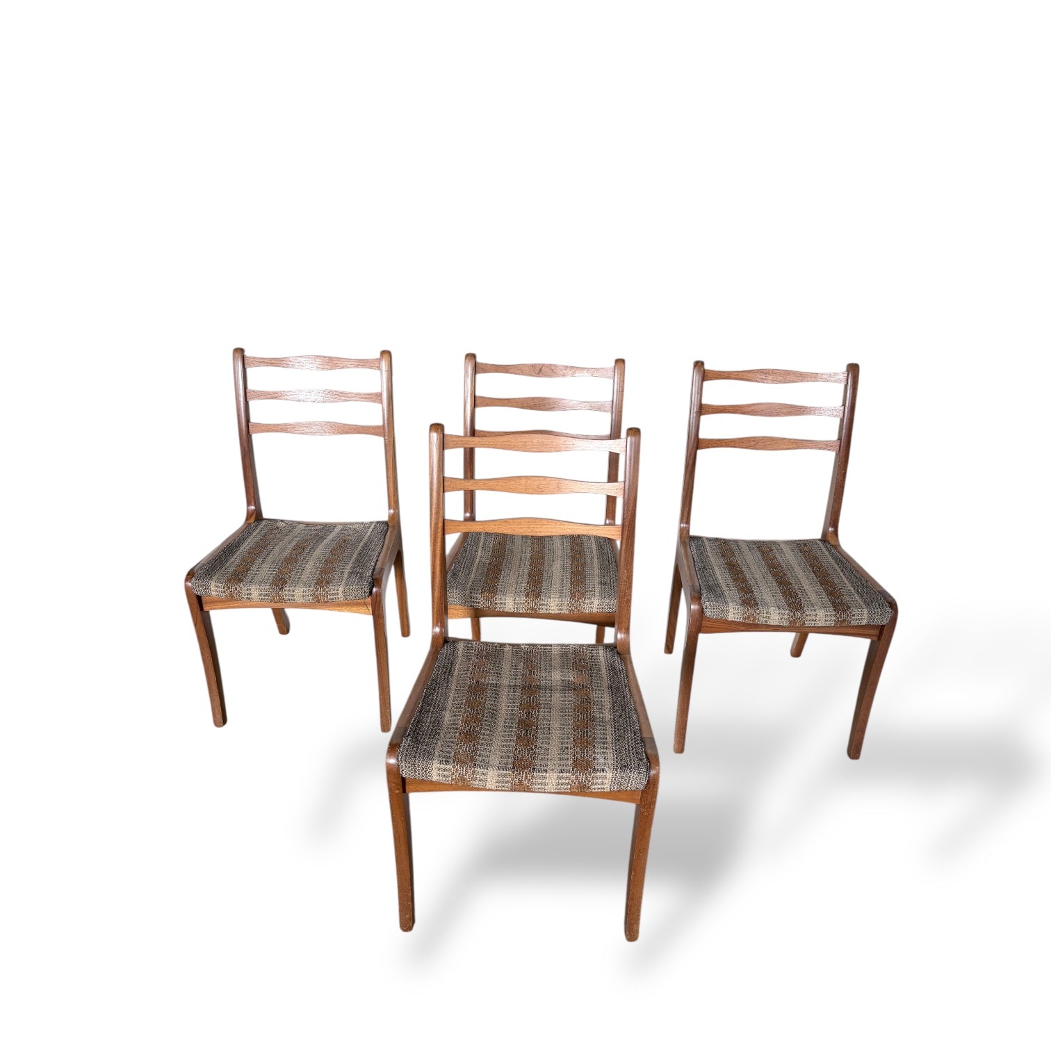Vintage Nathan Set of Four Teak Dining Chairs — view 4