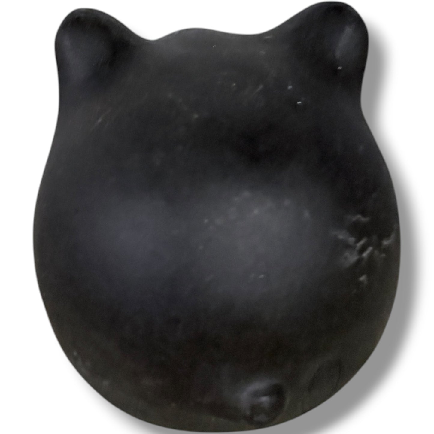 Vintage Chinese Pig Figurine – Black Clay Pottery Lucky Rattle Sculpture