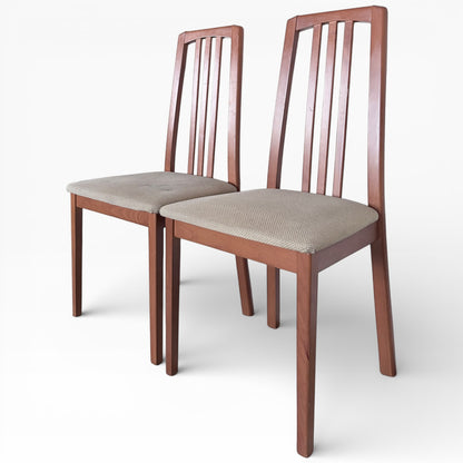 Morris of Glasgow Mid Century High Back Dining Chairs – Pair