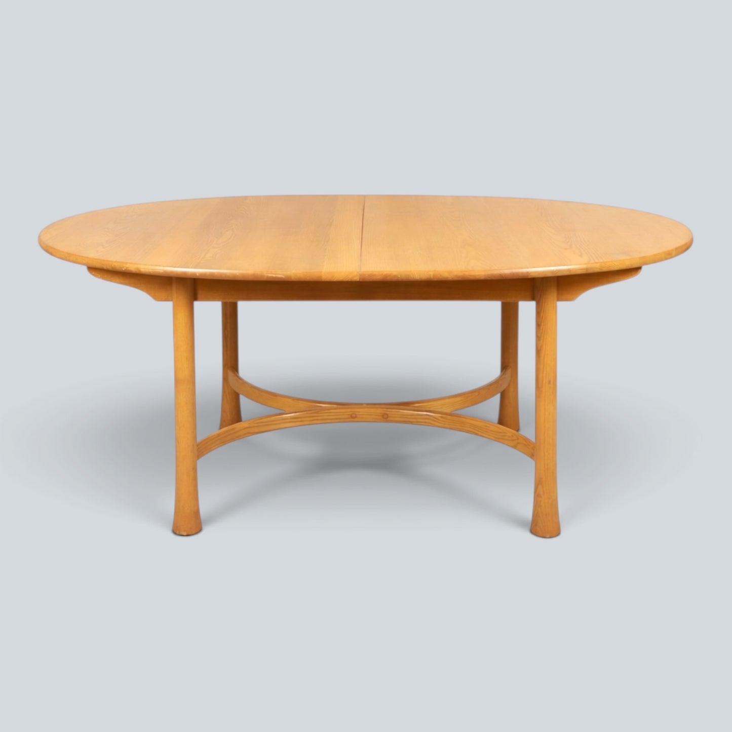 Ercol Saville Blonde Elm Oval Dining Table | Mid Century British Table