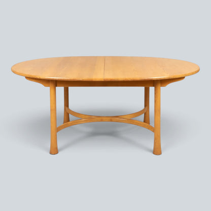 Ercol Saville Blonde Elm Oval Dining Table | Mid Century British Table