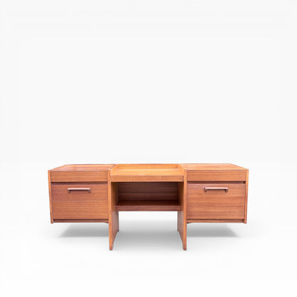 Mid Century Vintage Danish Teak Floating Desk