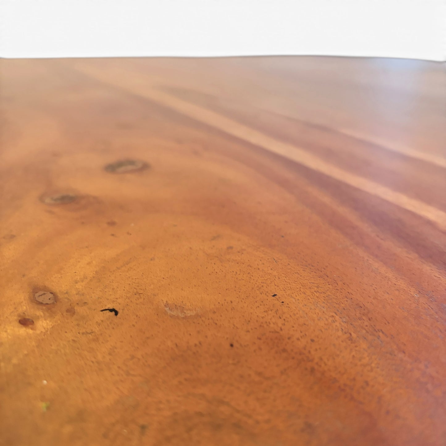 Vintage Solid Mango Wood Square Pedestal Dining Table