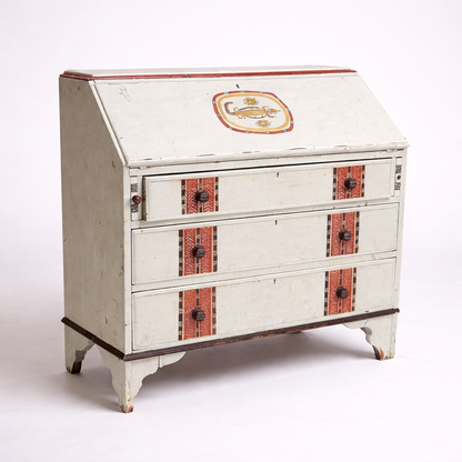 Antique Painted Shabby Chic Bureau Desk