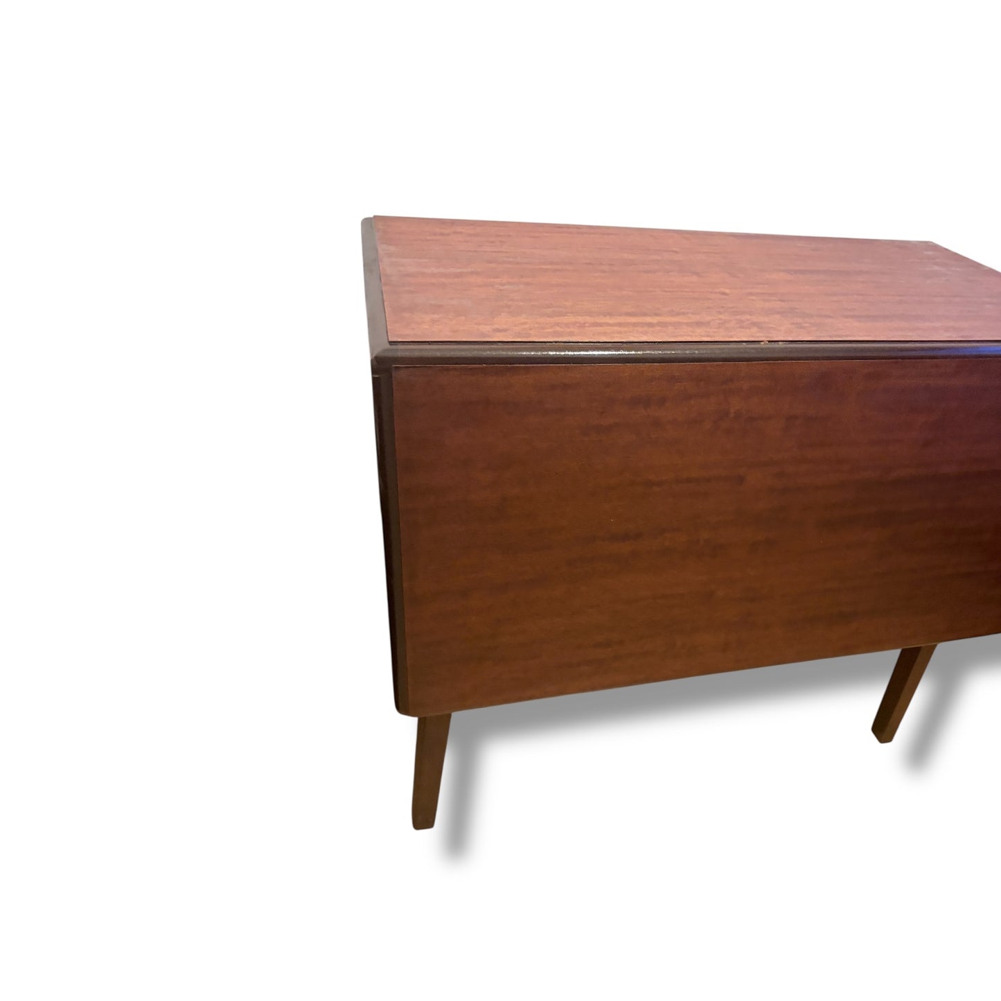 Mid-Century Drop Leaf Mahogany Dining Table