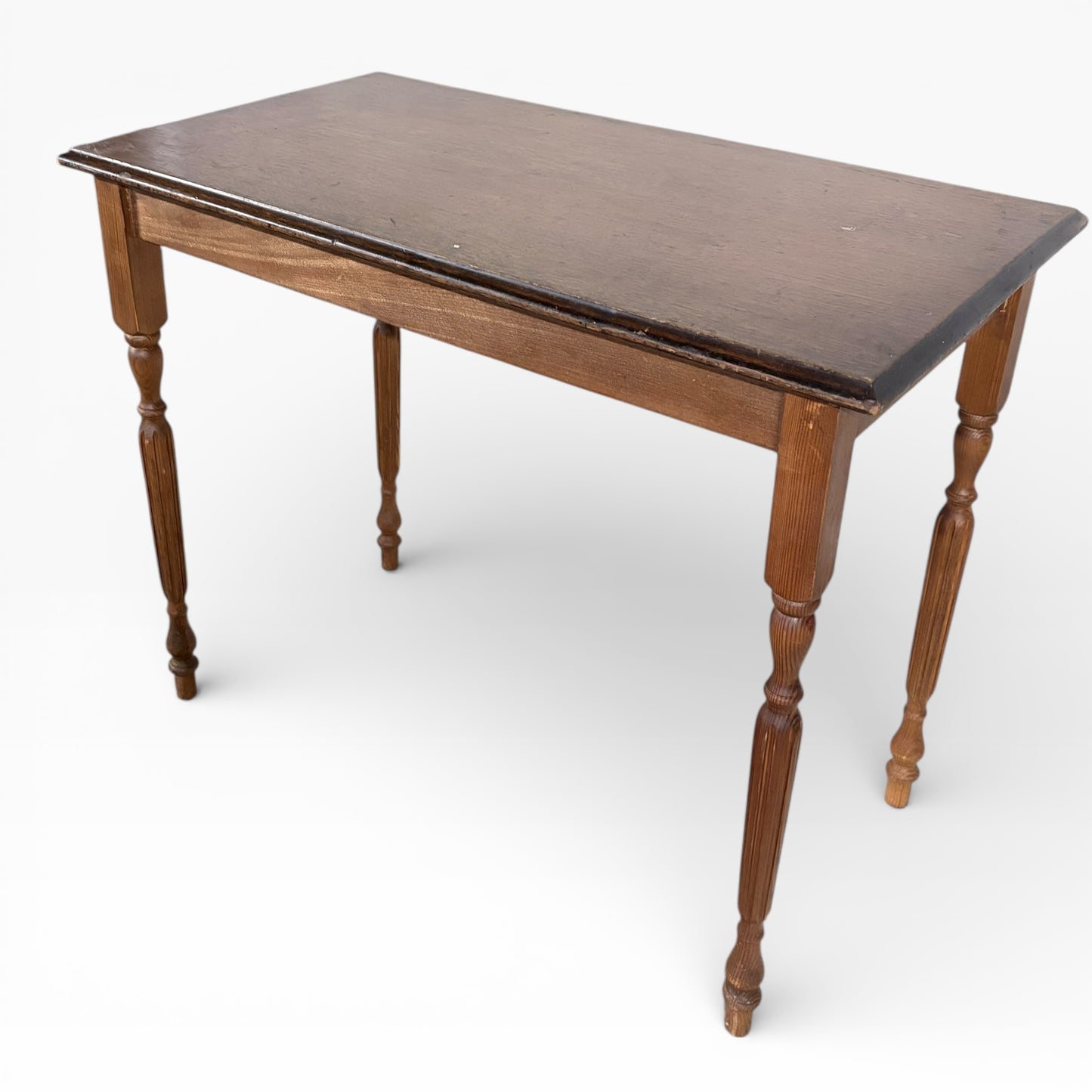 Mid Century Pine and Oak Console Table