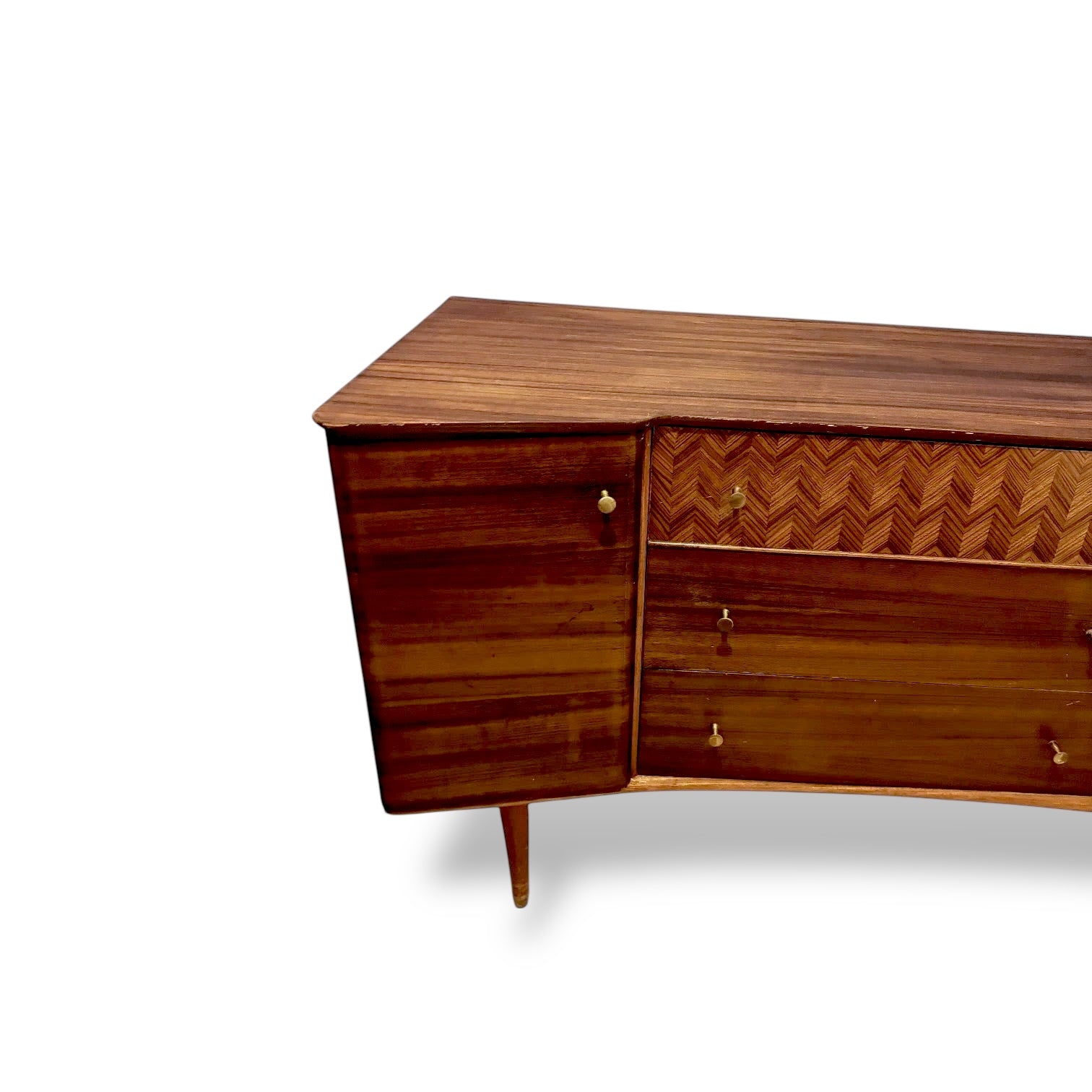 Vintage Uniflex Walnut & Teak Sideboard – Mid-Century — view 9