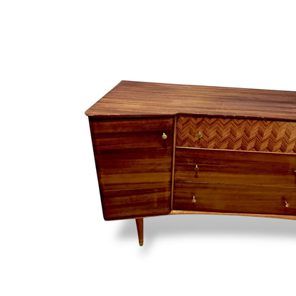 Vintage Uniflex Walnut & Teak Sideboard – Mid-Century — view 9