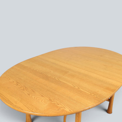 Ercol Saville Blonde Elm Oval Dining Table | Mid Century British Table