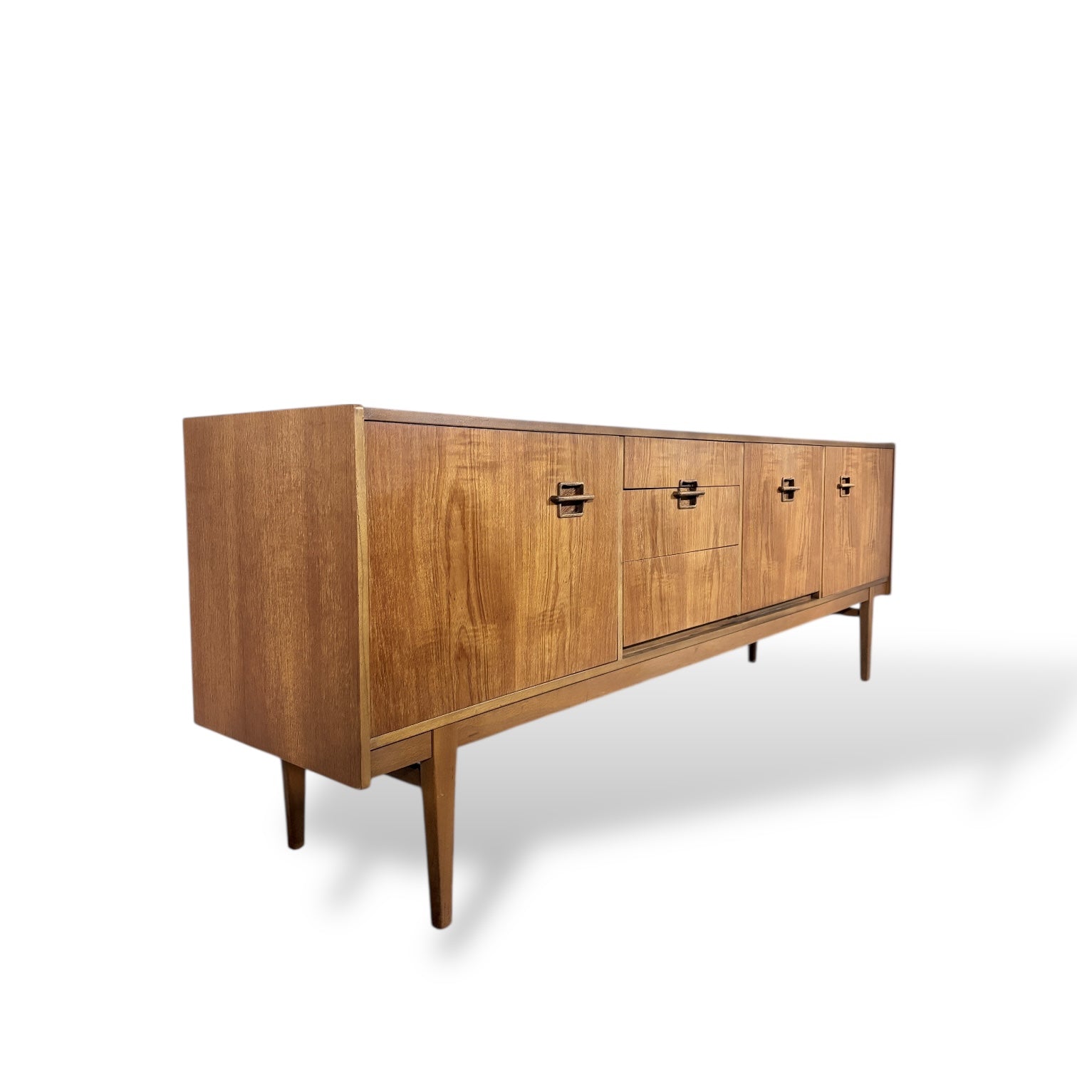 Mid-Century Modern Nathan Teak Sideboard – Extra Long 7ft Danish-Style Credenza — view 8