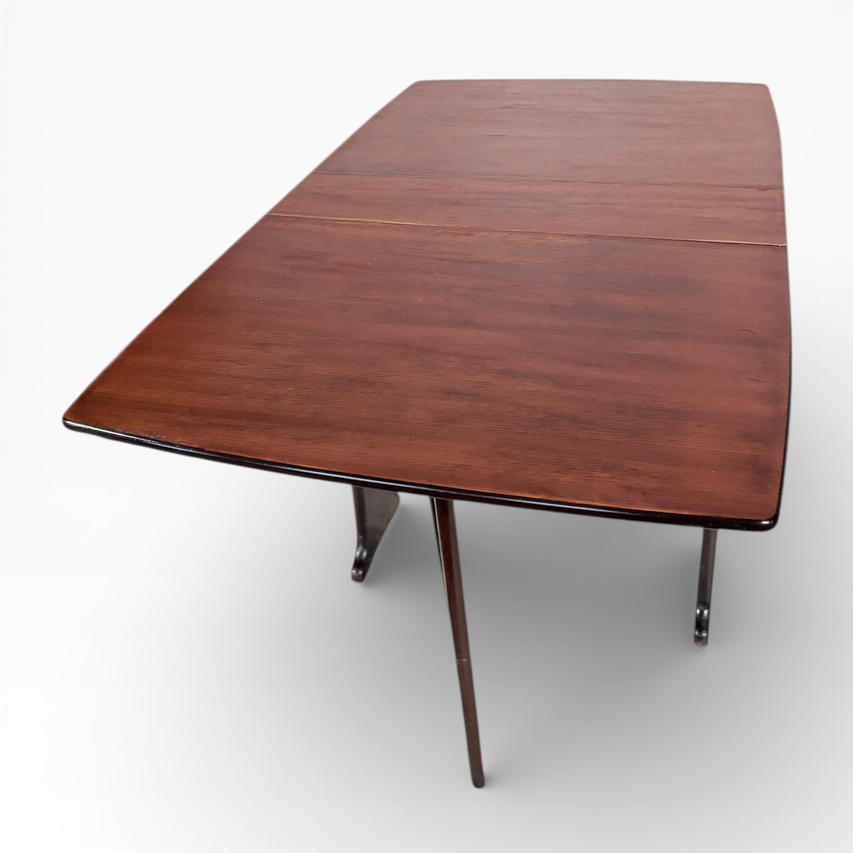 Mid-Century Legate Drop Leaf Dining Table | Compact Folding Wooden Table