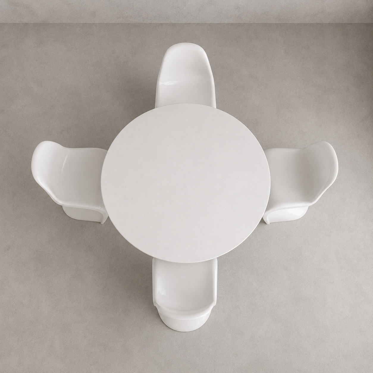 Vintage Space Age Dining Set – Arkana Maurice Burke Tulip Table & Four Panton Chairs