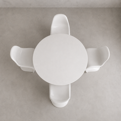 Vintage Space Age Dining Set – Arkana Maurice Burke Tulip Table & Four Panton Chairs